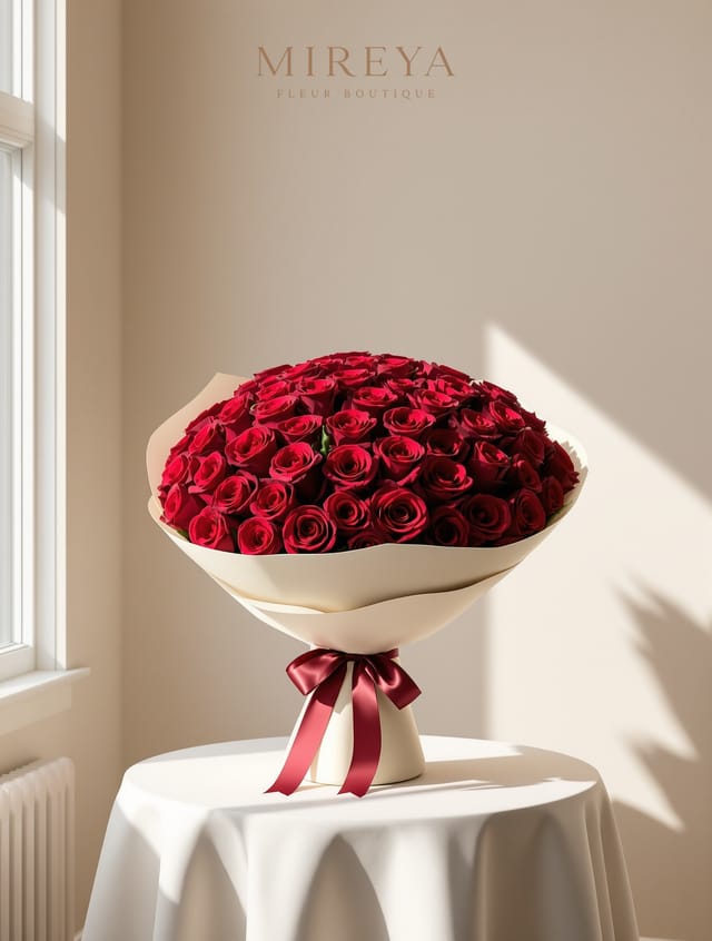Bouquet Cento Uno — 101 roses rouges