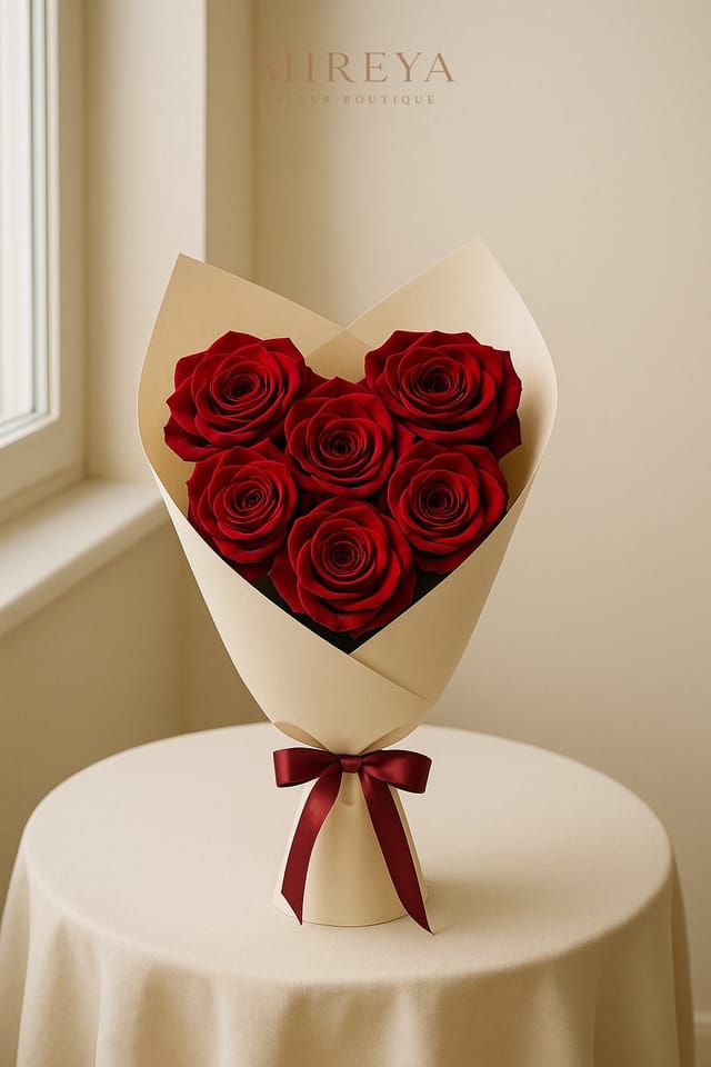 Bouquet I Love You — 7 Red Roses (heart)