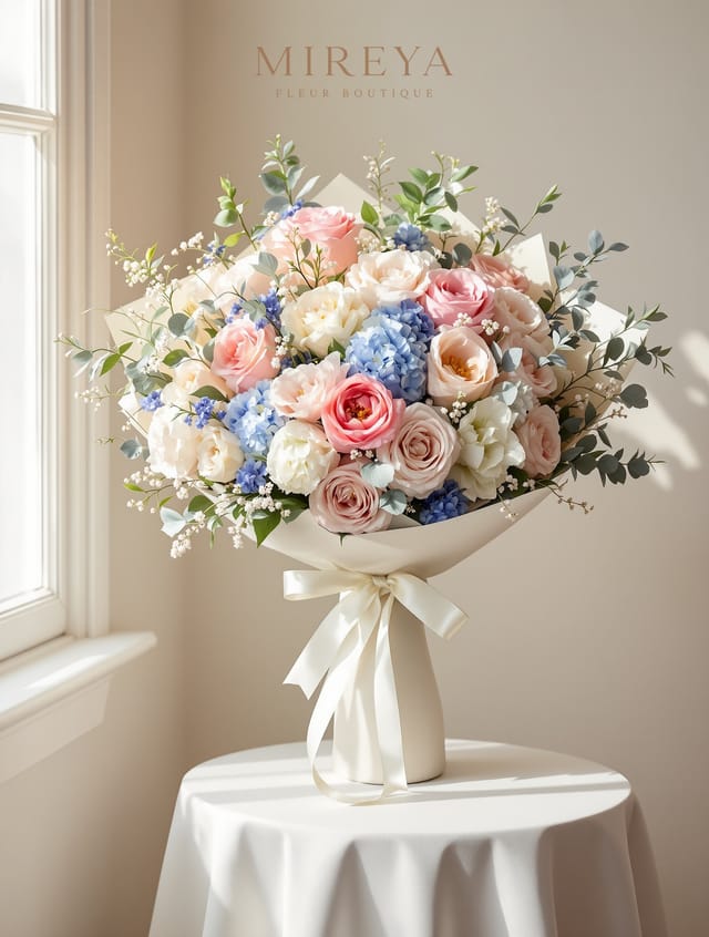 Bouquet Provence — camaïeu pastel
